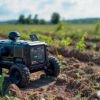 robot car in the field